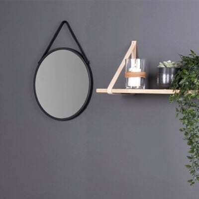 House Nordic Trapani seinäpeili Ø38 cm musta